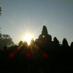 【今日のカンボジア】アンコールトム バイヨン寺院 早朝 日の出